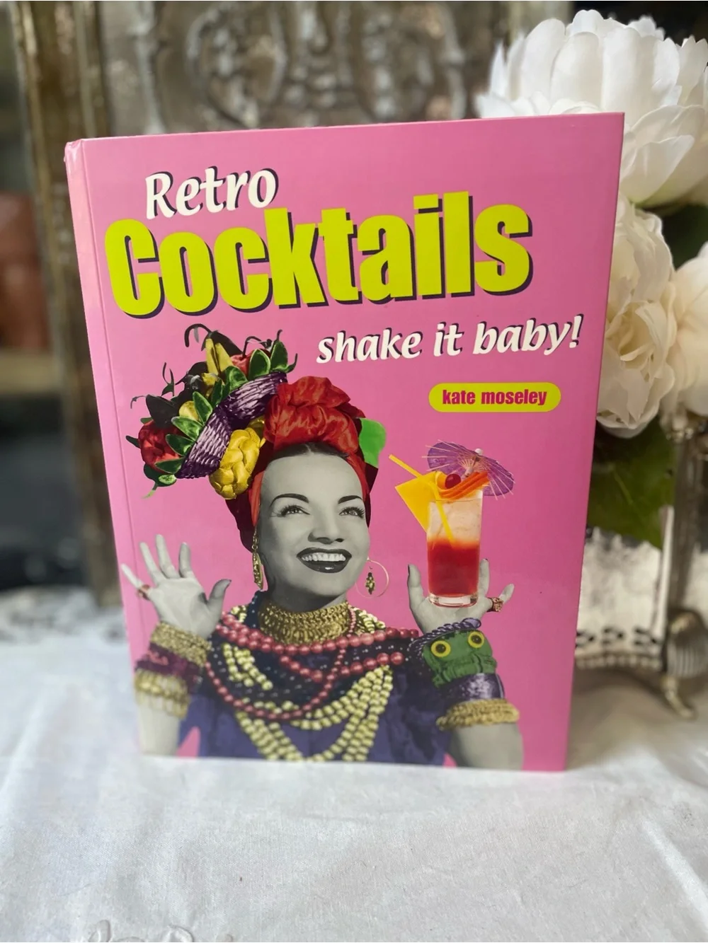 Retro cocktails drink recipe book